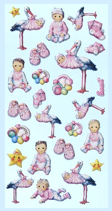 Softy Stickers bunt, Babygirl ( II )